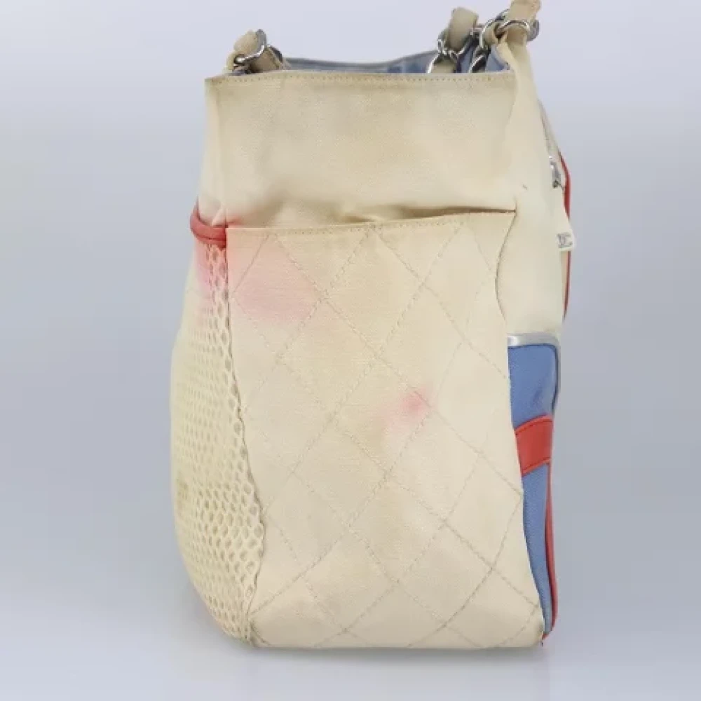 Chanel Vintage Pre-owned Canvas handbags White Dames