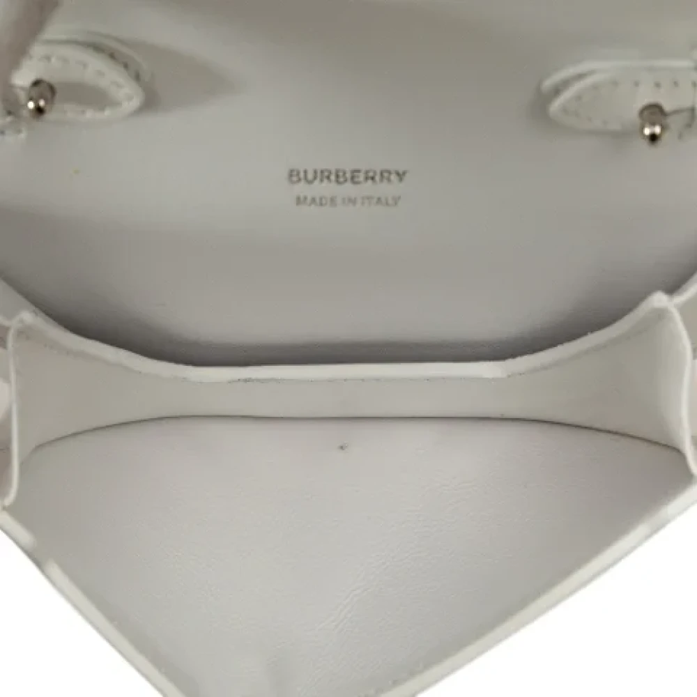 Burberry Vintage Pre-owned Leather crossbody-bags White Dames
