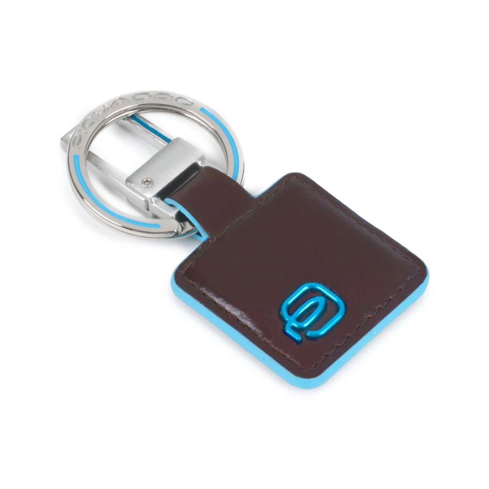 Piquadro Unisex Brown Keychains, One Size, Carabiner Keychain
