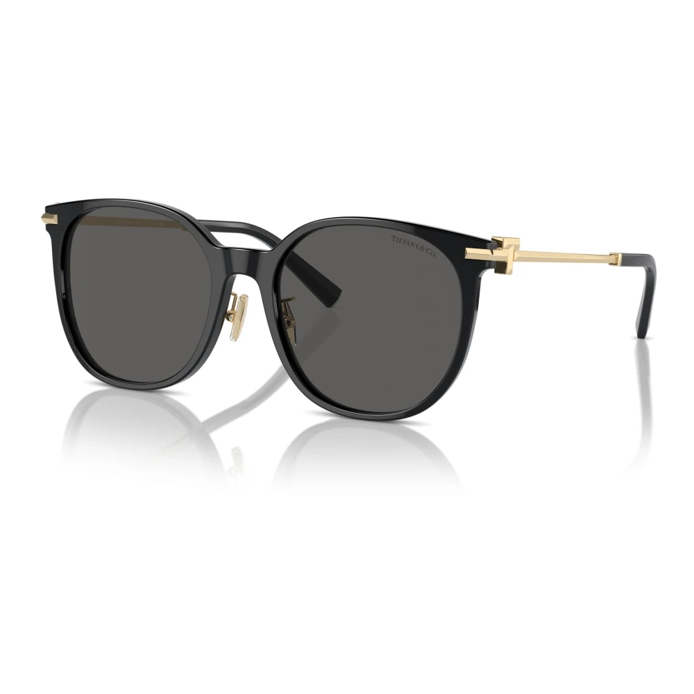 Tiffany Women's Grey Woman Tf4224d 8001S4 Sunglasses Acetate Black Round Normal Shaded - Image 3