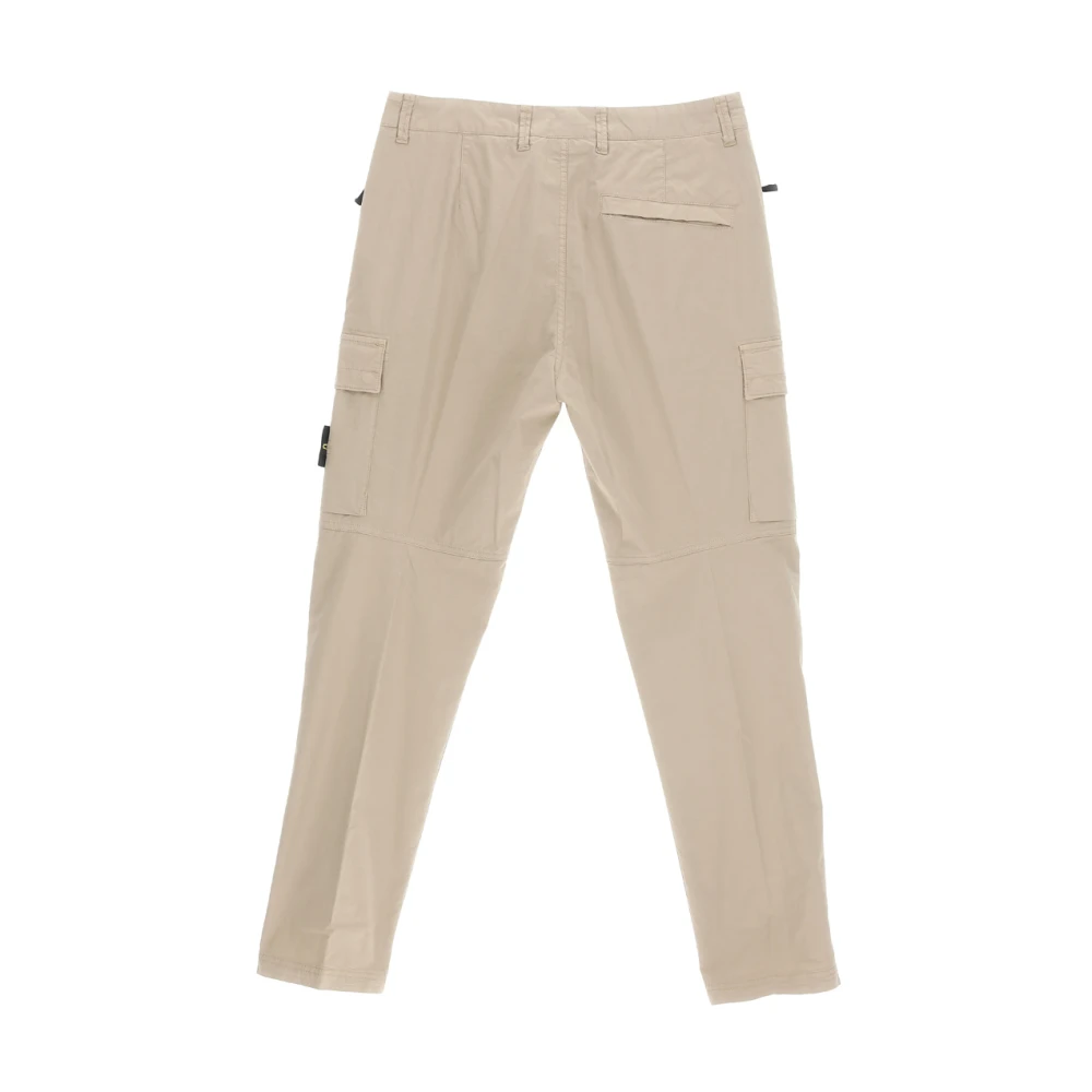 Stone Island Tricolor Fox Patch Klassieke Zak Beige Heren
