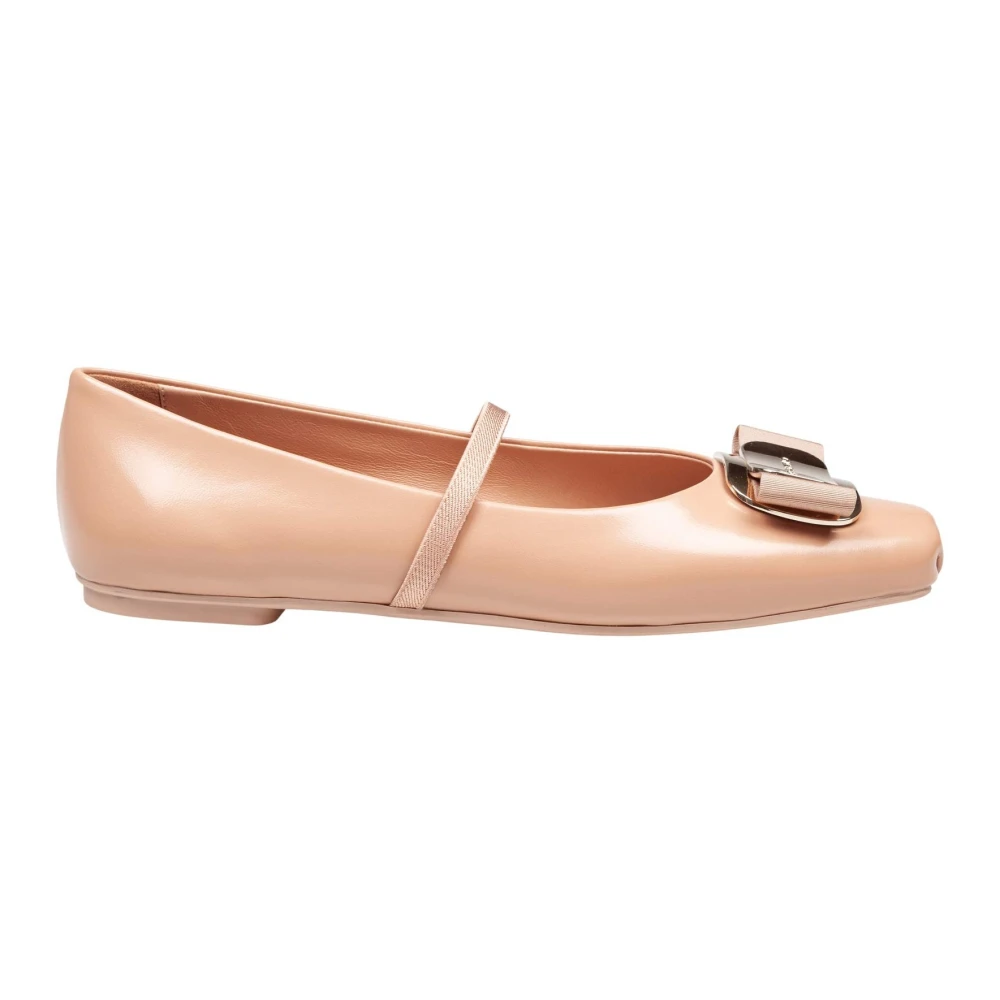 Ferragamo Women's Pink Zina Ballerina - Ballerina Shoes - 2 1/2 Uk - Shoes