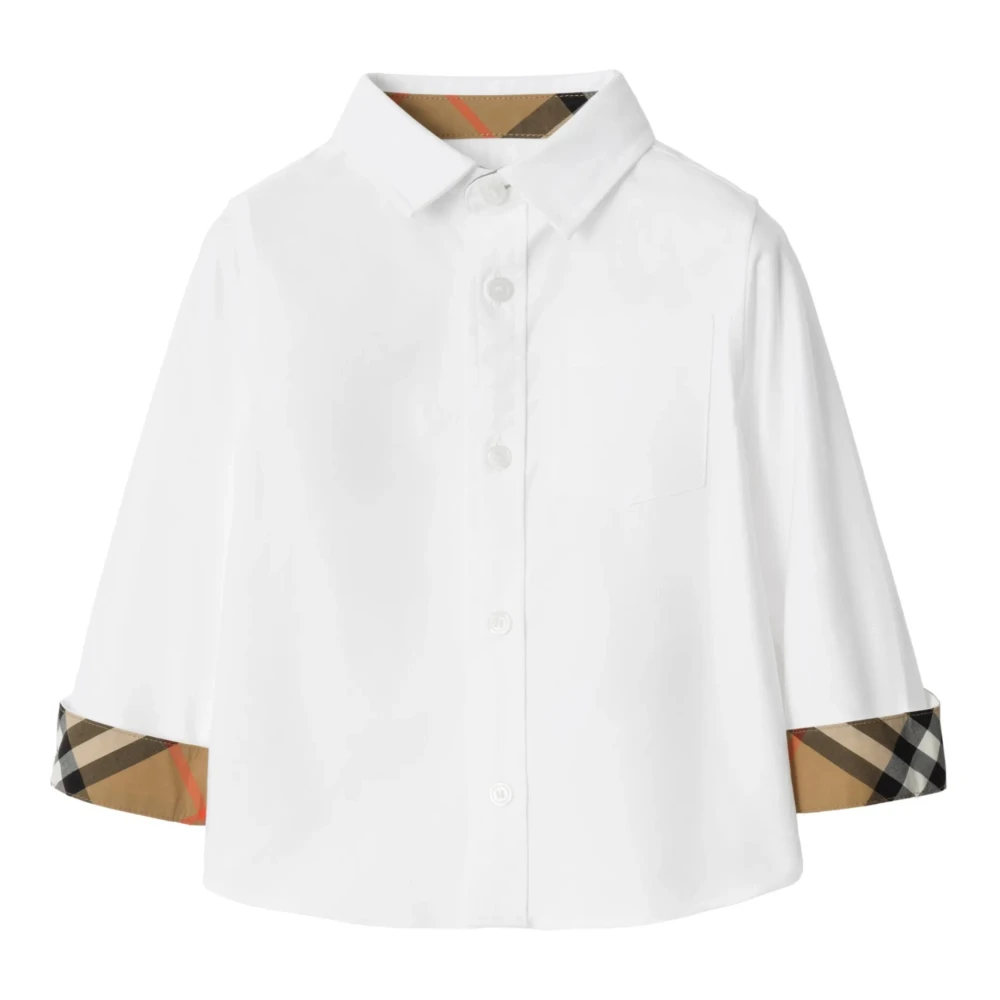 Burberry Boys White Cotton Poplin Shirt - Kids Shirts - 3 Y - Kids