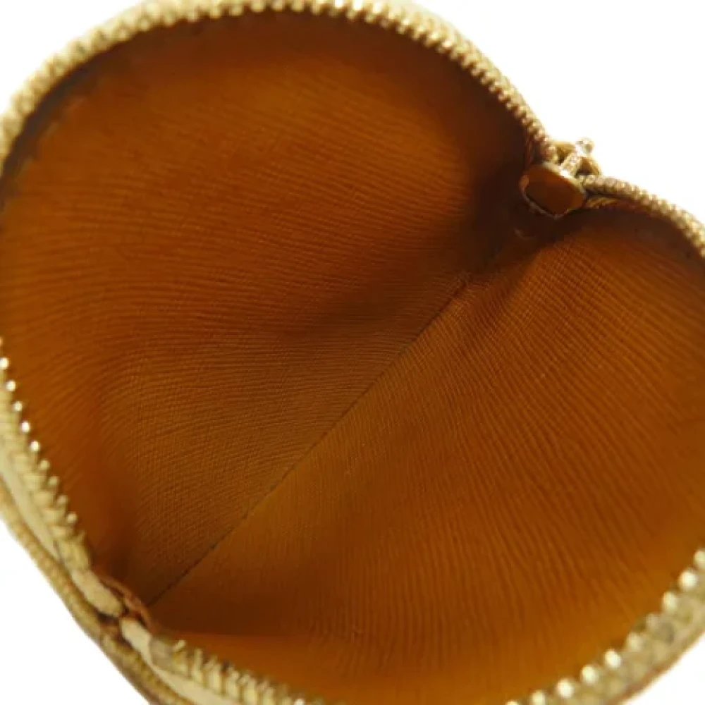Louis Vuitton Vintage Pre-owned Leather wallets Beige Dames
