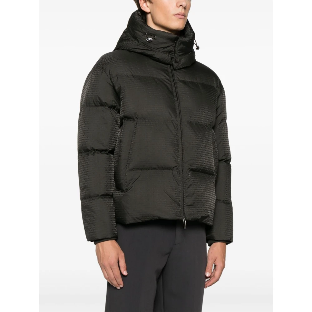Emporio Armani Groene Donsgevulde Logojas Green Heren