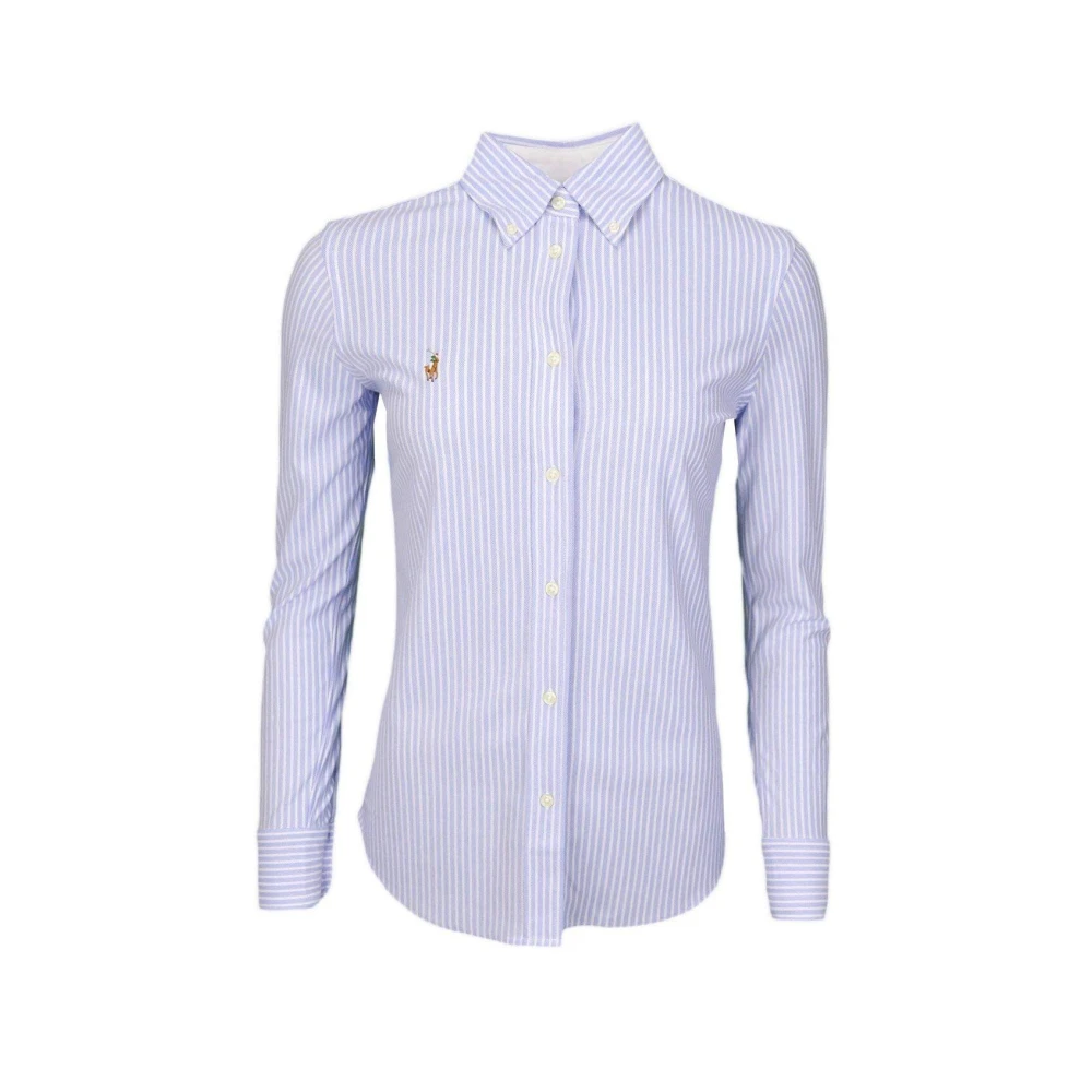 Ralph Lauren Women's Blue Heidi Long Sleeve Blouse