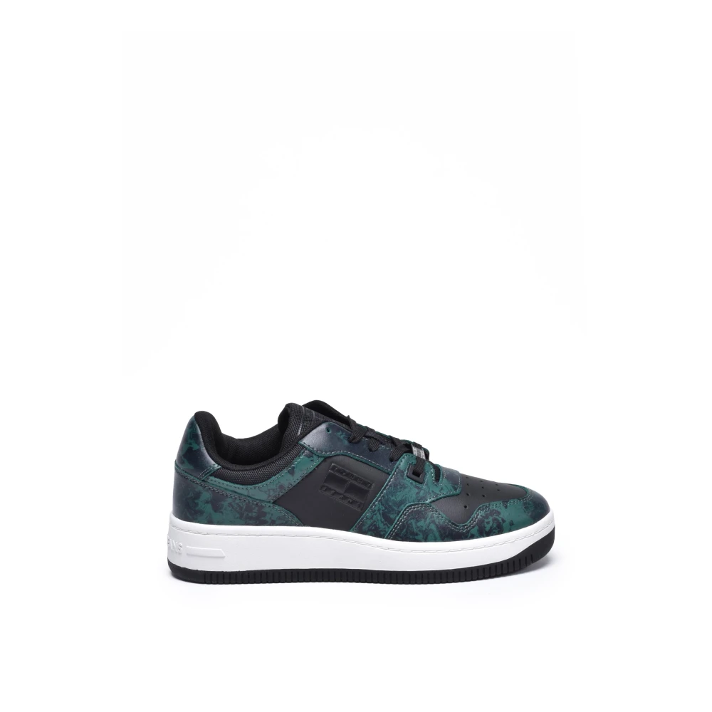 Tommy Jeans Retro Basket Heren Schoenen Zwart
