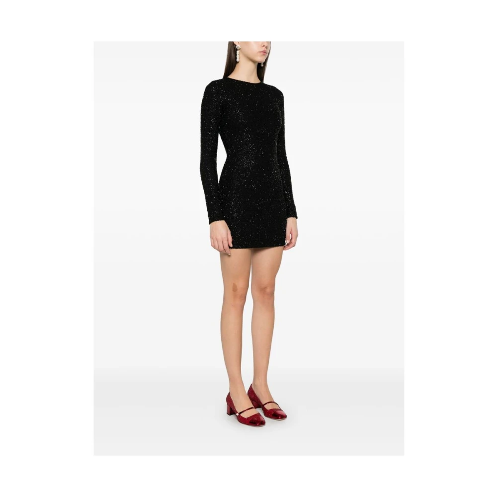 Staud Pailletversierde Zwarte Jurk Black Dames
