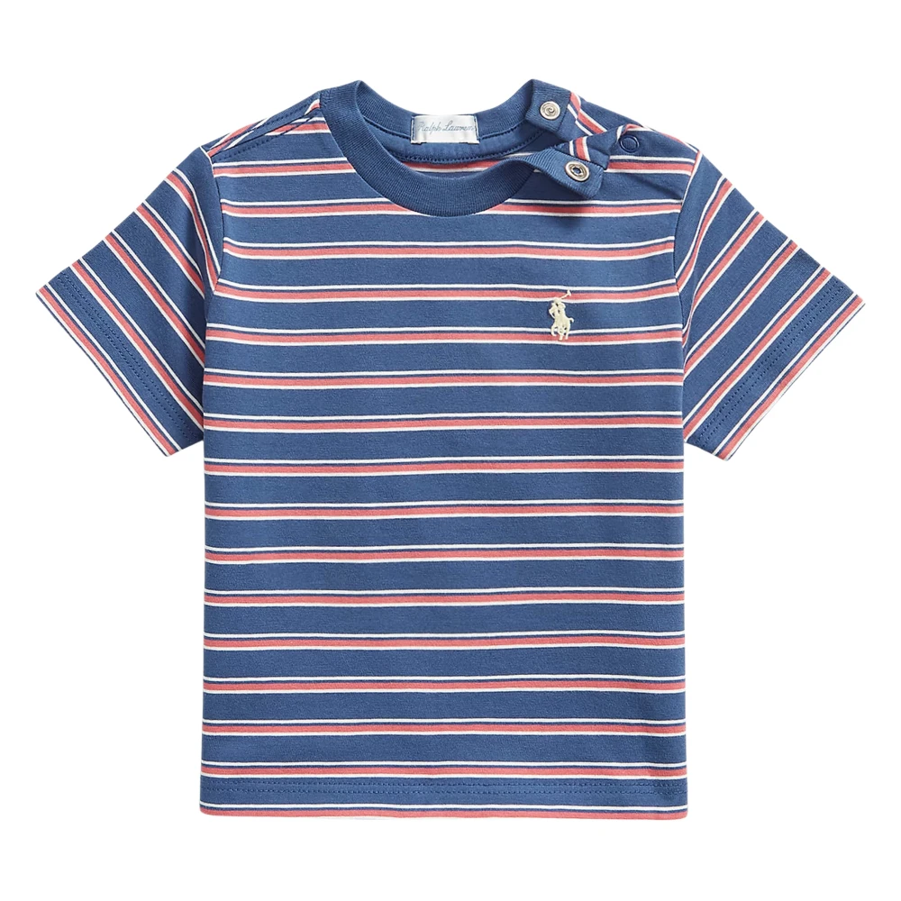 Ralph Lauren Blue T-Shirts, Male, 2 Y, Striped Jersey T-Shirt