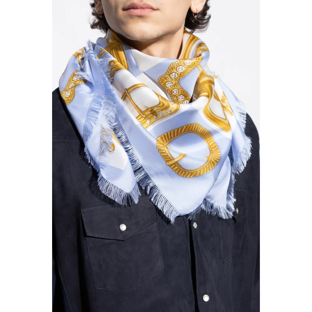 Moschino Zijden sjaal met print Multicolor Unisex