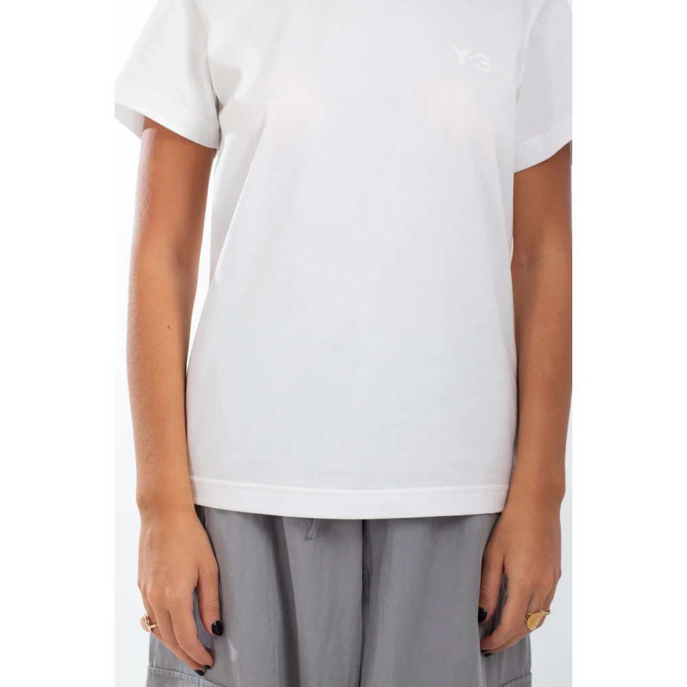 Y-3 Witte Regular SS Tee White Dames