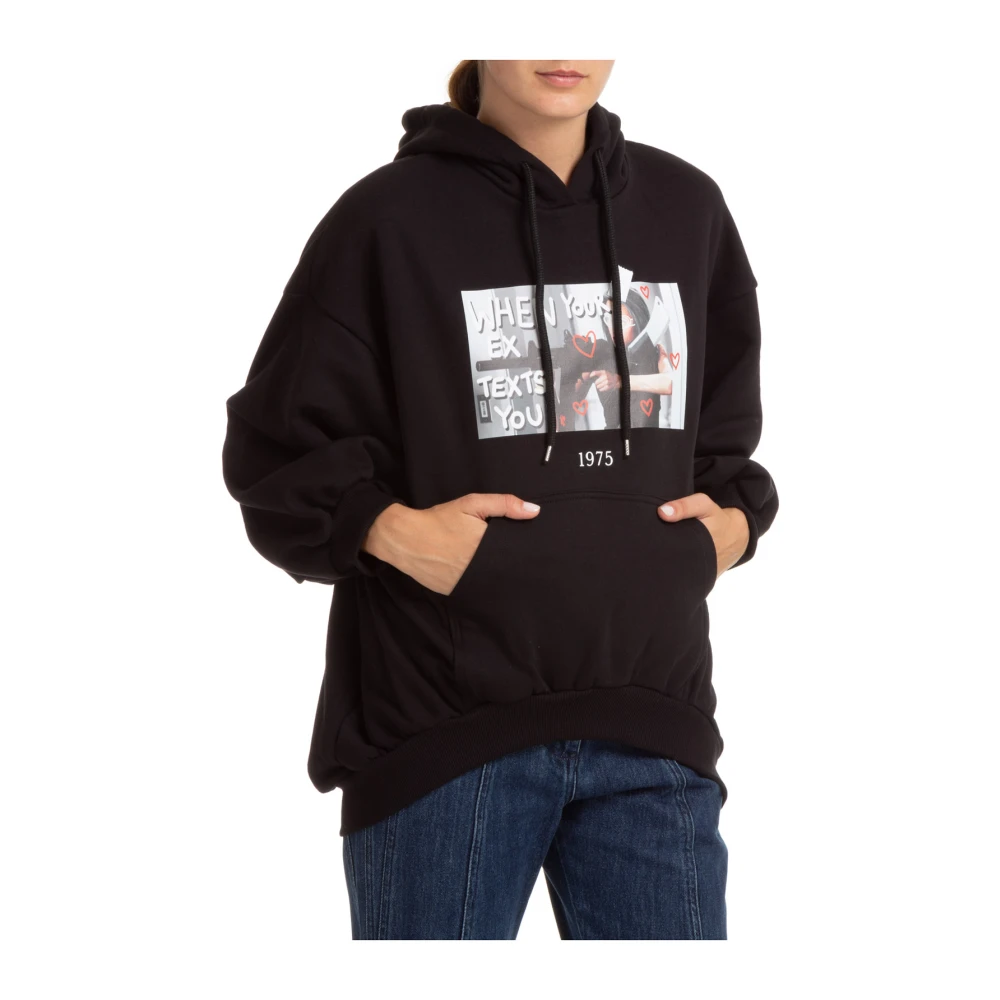 Throwback Hoodie Black Dames