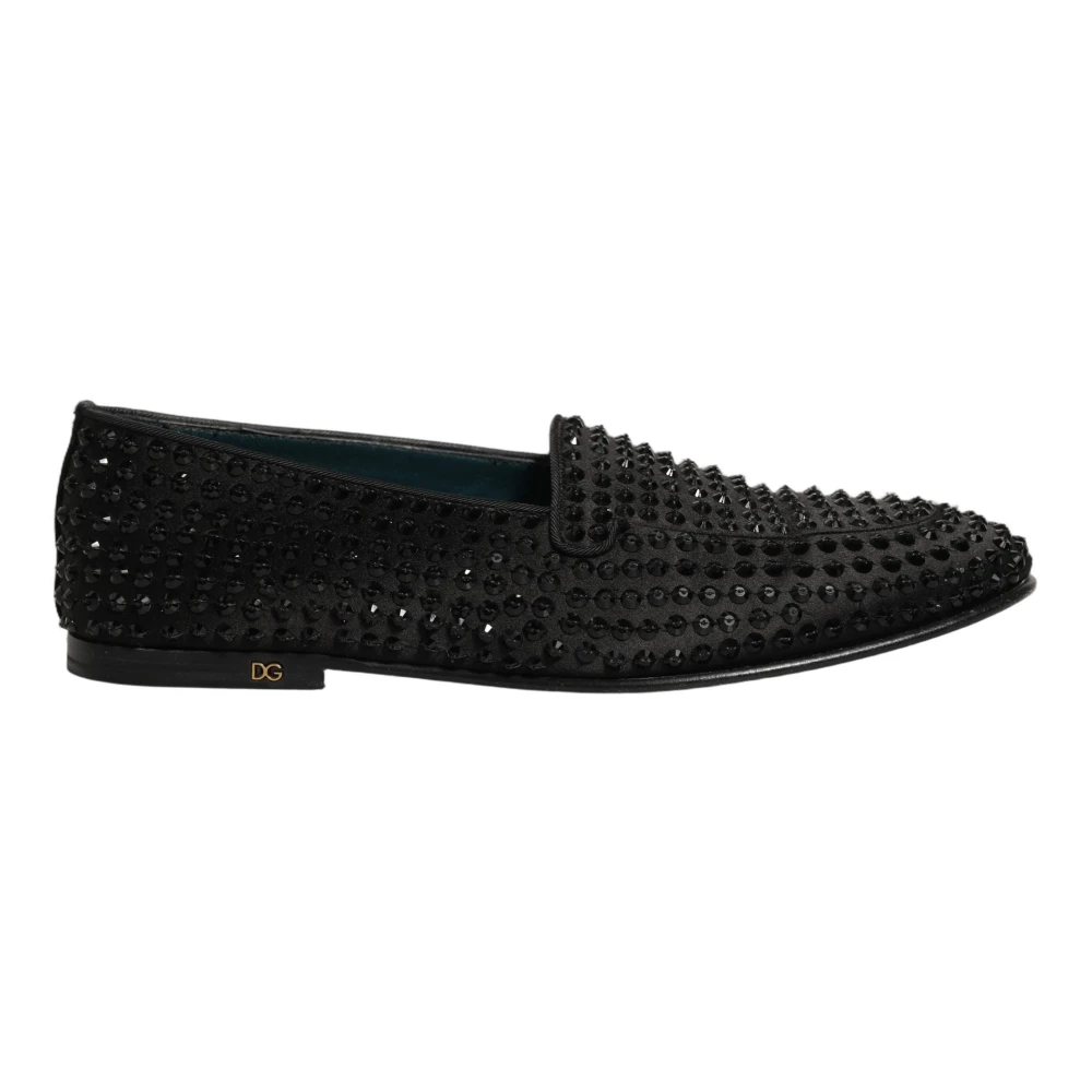Dolce & Gabbana Men's Black Loafers, 9 Uk, Loafers Dress Shoes