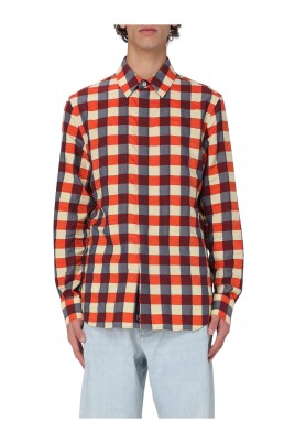 chemise-jaune-a-carreaux-manches-longues