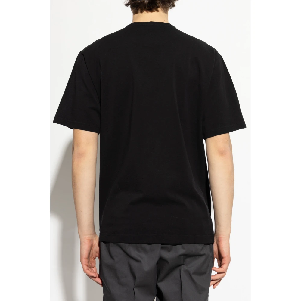 Dolce & Gabbana T-shirt met logo applicatie Black Heren
