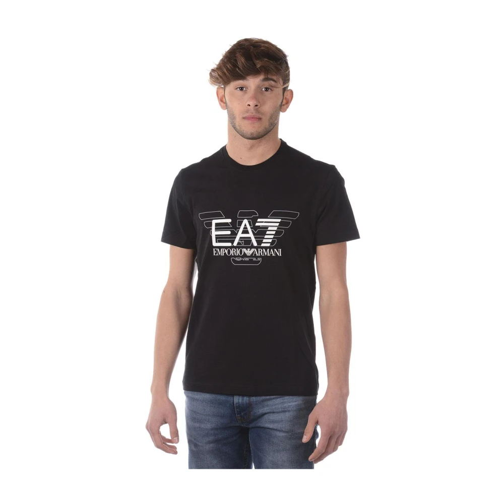 Emporio Armani EA7 Sweatshirt T-shirt Combo Black, Herr