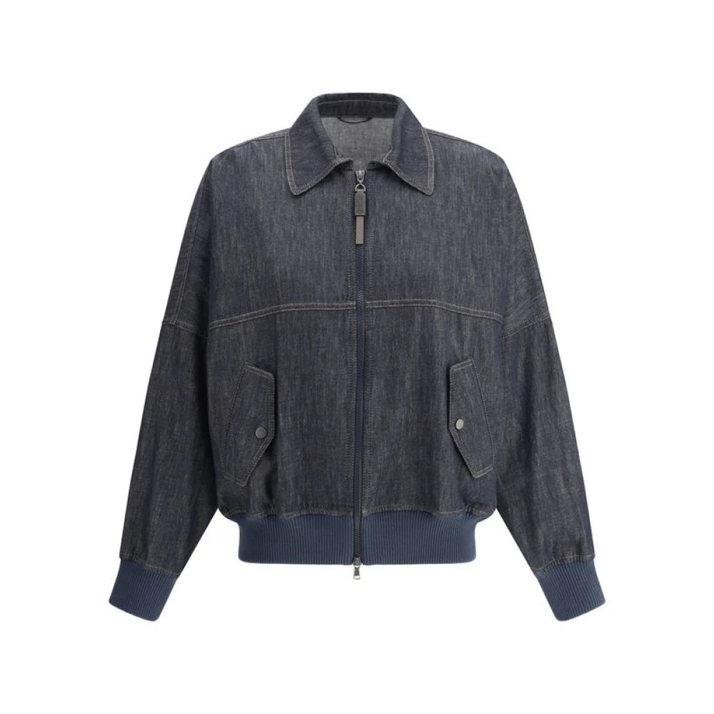 Jackets > Denim Jackets - - Brunello Cucinelli - Modalova
