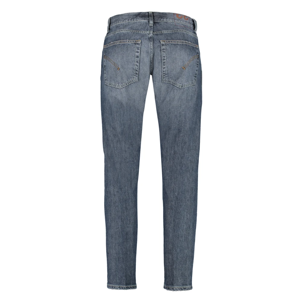 Dondup Carrot-Fit Jeans met Metalen Knopen Blue Heren