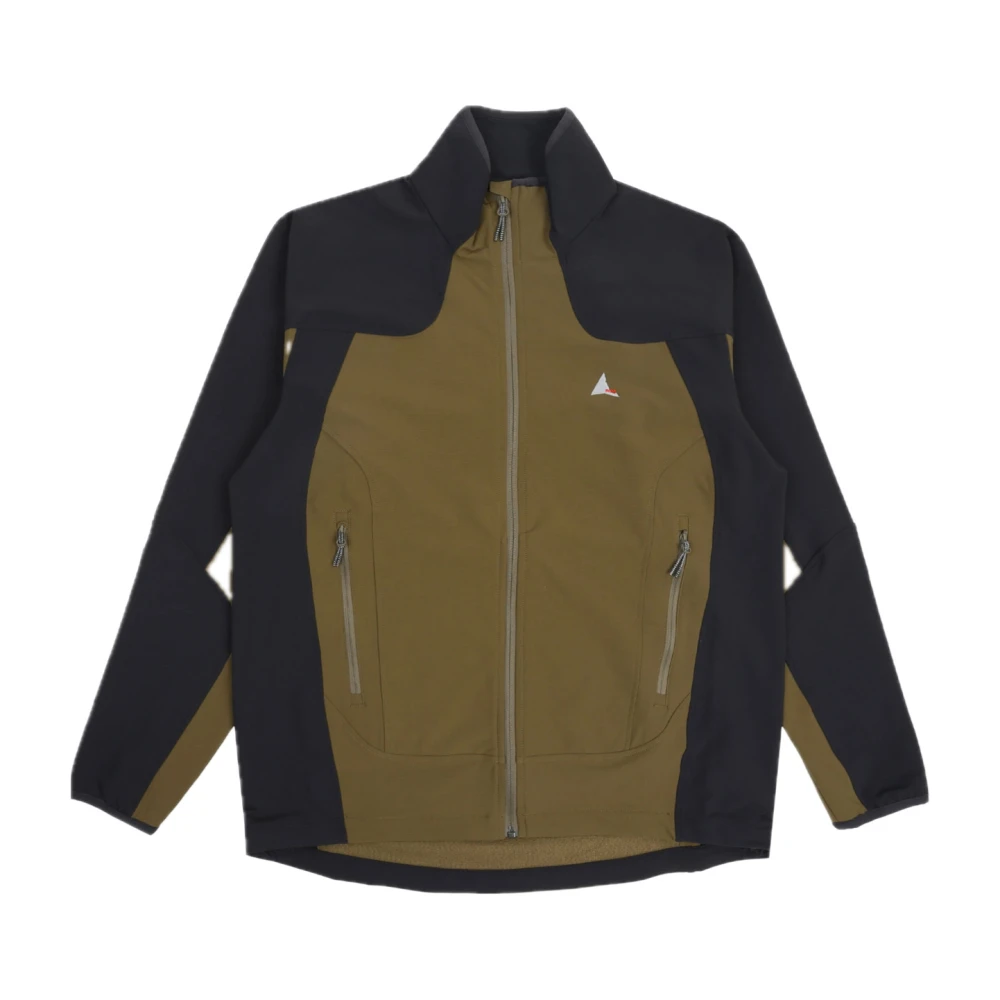 ROA Zwarte Softshell Jas met Logo Grafisch Green Heren