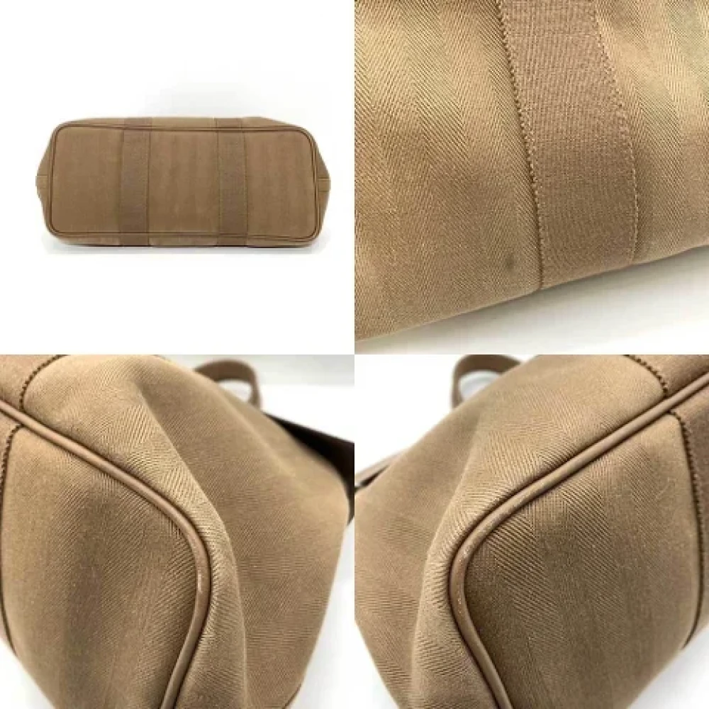 Hermès Vintage Pre-owned Fabric handbags Beige Dames