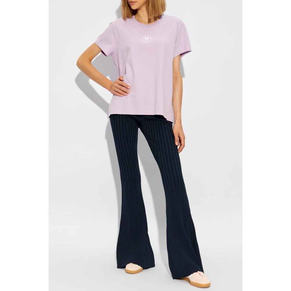 Stella Mccartney Wijde broek Blue Dames