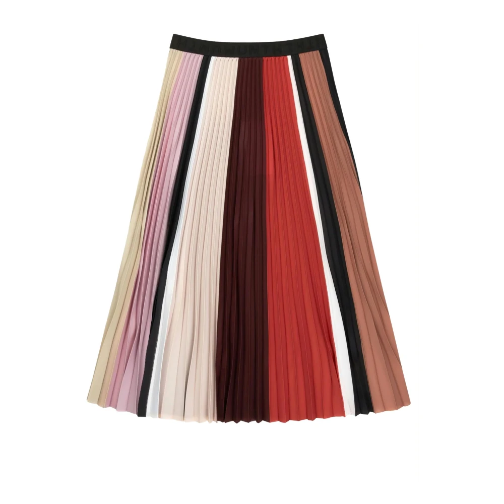 Munthe Geplooide rok met elastische tailleband en trendy print Multicolor Dames