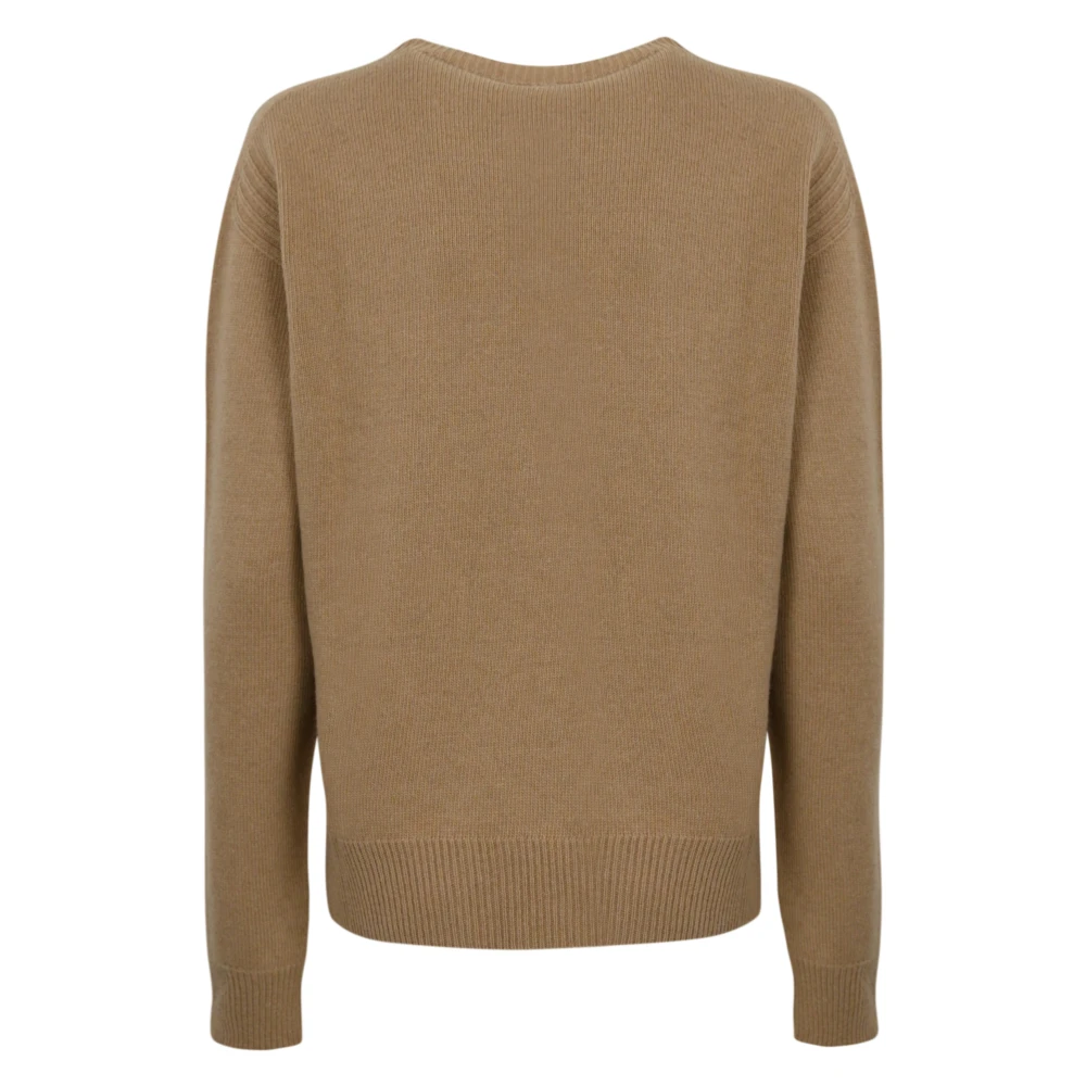 Twinset Geborduurde Logo Sweaters Brown Dames