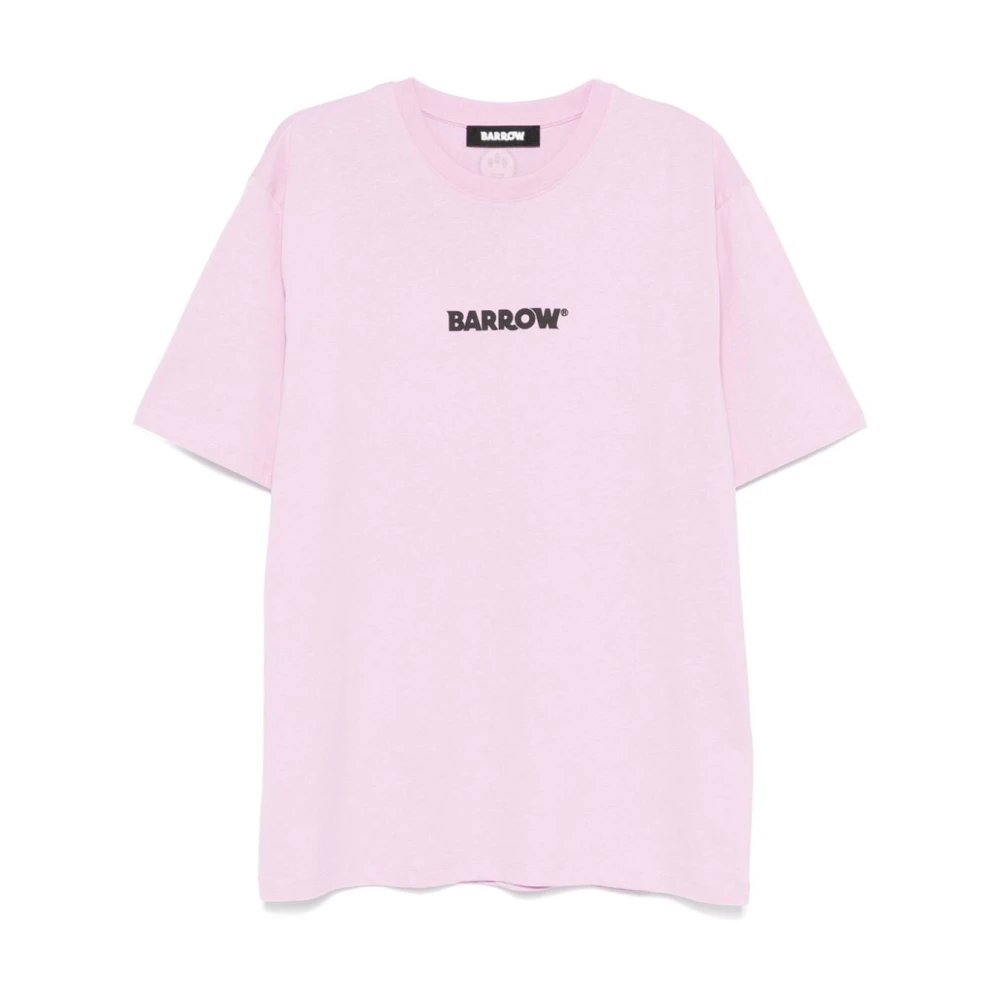 Barrow Rosa Lavendel Jersey T-Shirt Pink, Herr