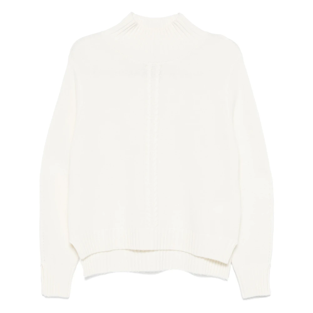 Kaos Hoge hals trui White Dames