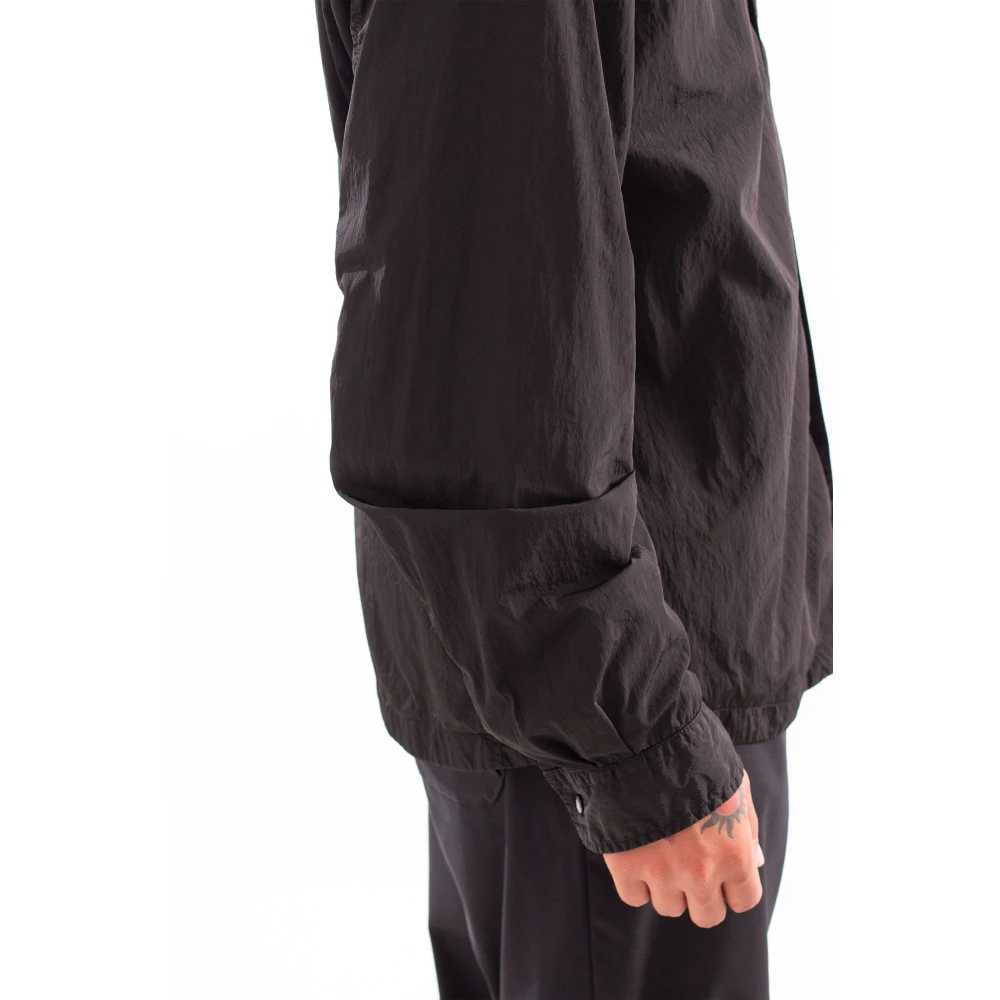 C.P. Company Lens Overshirt in Chrome-R Stijl Black Heren