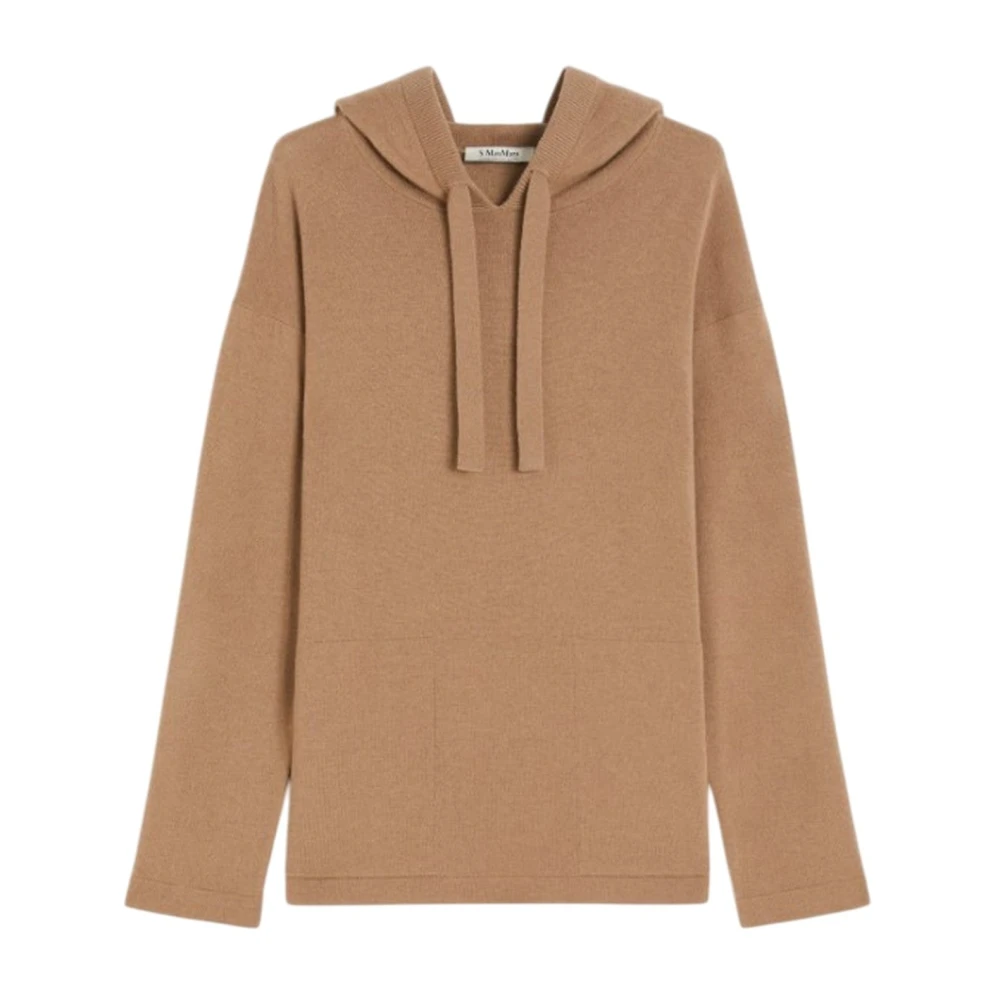 Max Mara Women's Beige Wool Hoodie - Hoodies - S - Sweatshirts & Hoodies