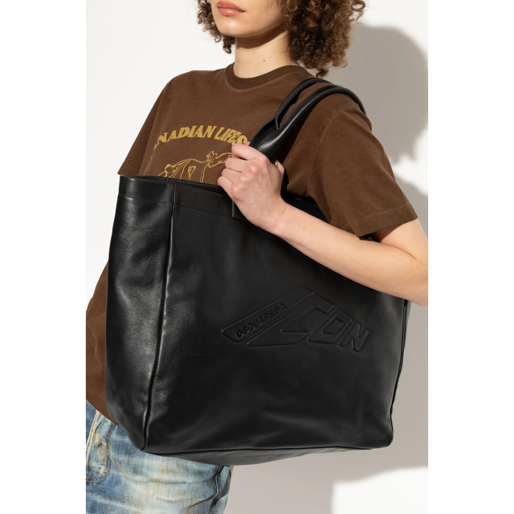 Dsquared2 shopper type tas Black Dames