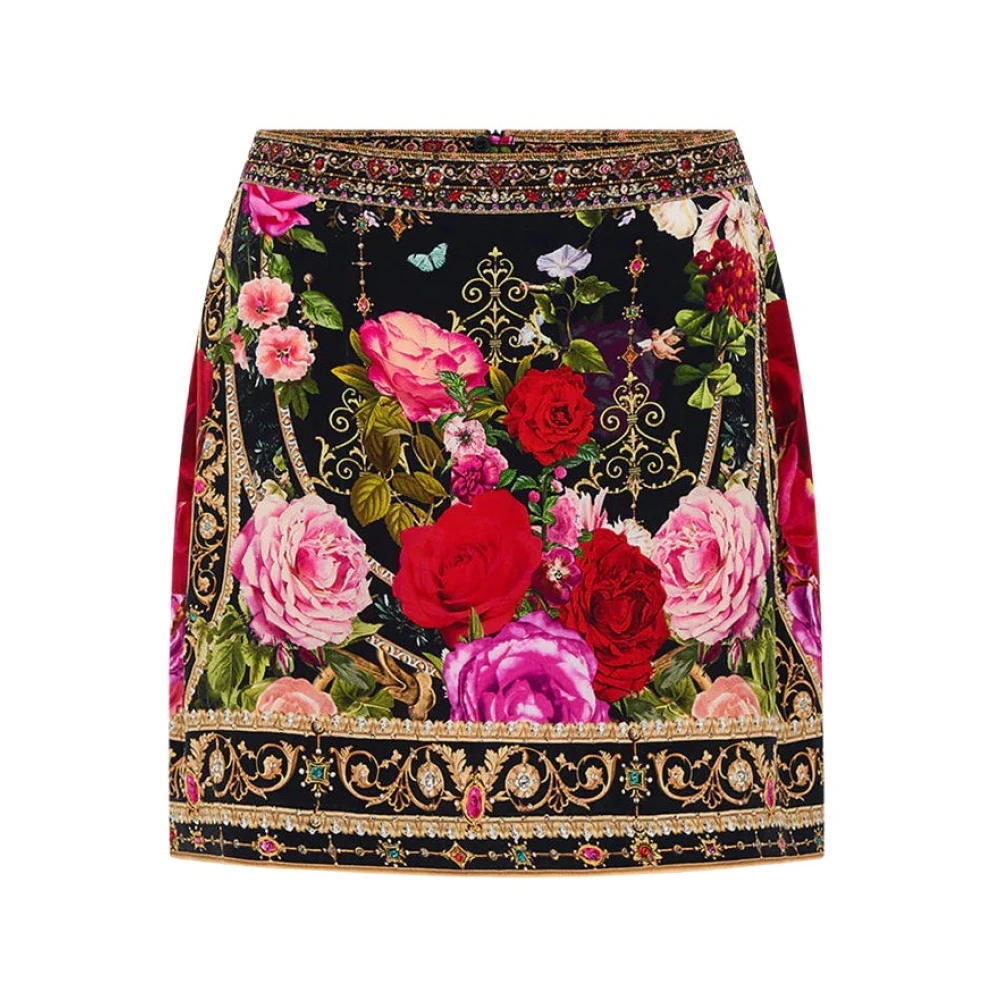 Camilla Romantische Zijden Mini Rok Reservation For Love Multicolor Dames