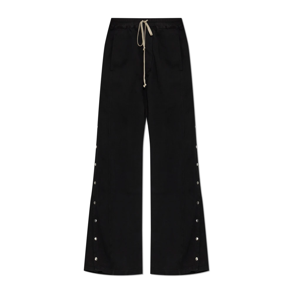 Rick Owens Uomo Nero - Pantaloni Pusher Larghi - Trousers - Xl