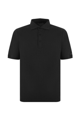 black-cotton-polo-shirt-with-classic-collar