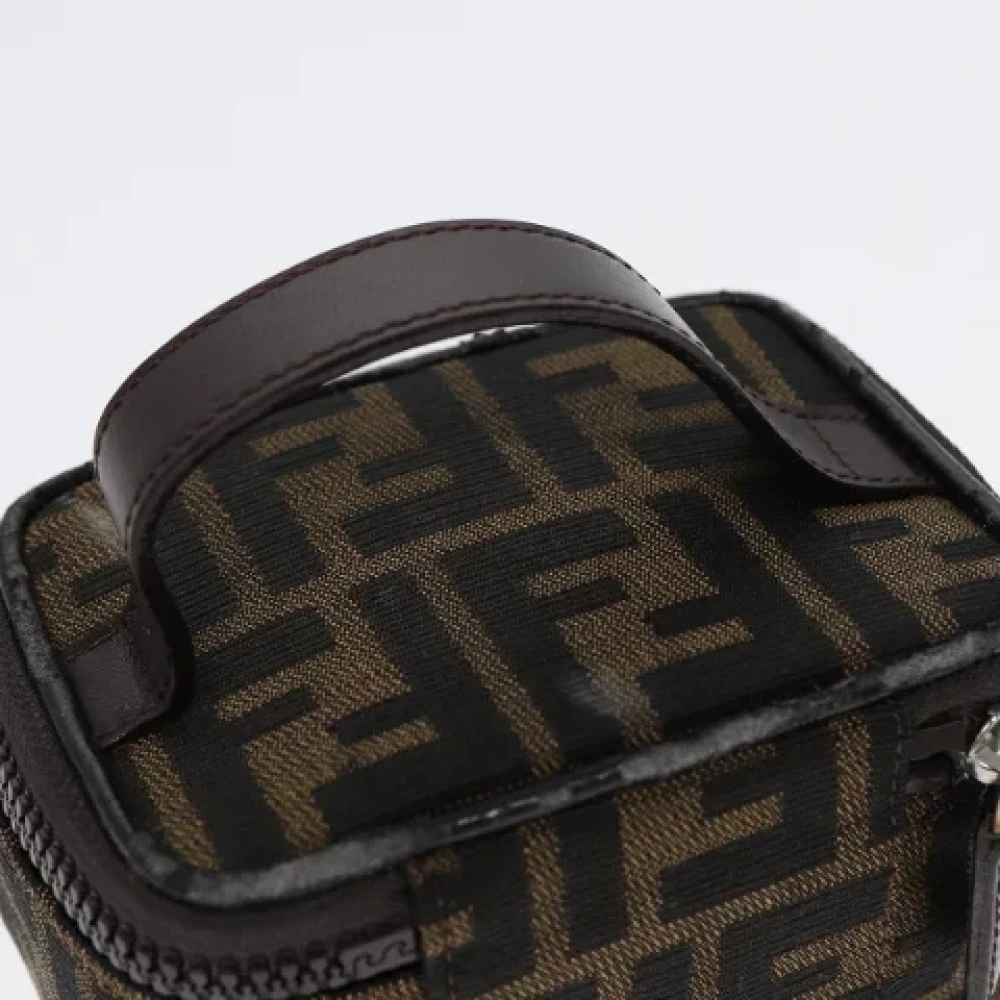 Fendi Vintage Pre-owned Canvas handbags Brown Dames