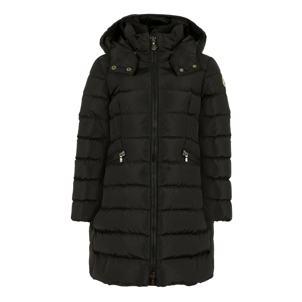 Moncler Unisex Black Quilted Down Jacket With Hood