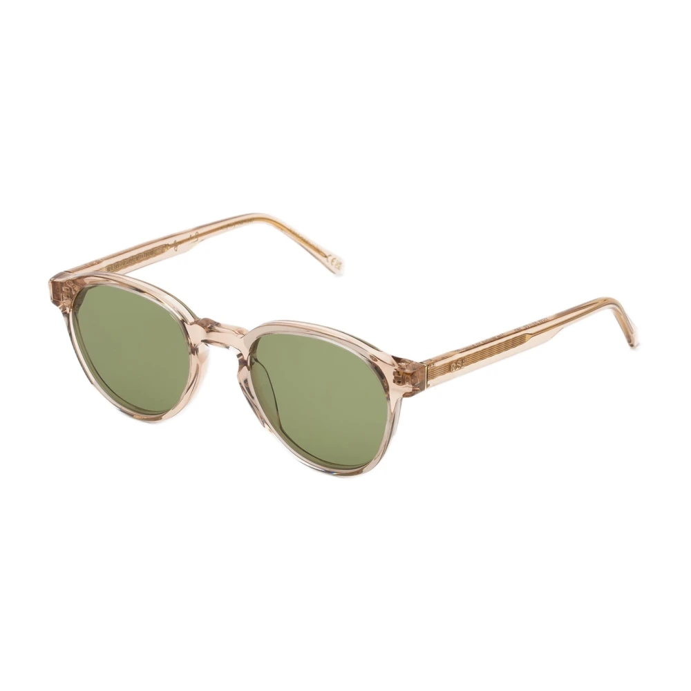 Retrosuperfuture Unisex Green/Beige H2w The Warhol Resin Sunglasses Acetate Round - Image 3