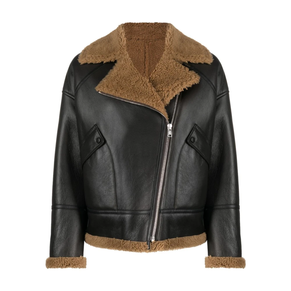 Jackets > Leather Jackets - - Yves Salomon - Modalova