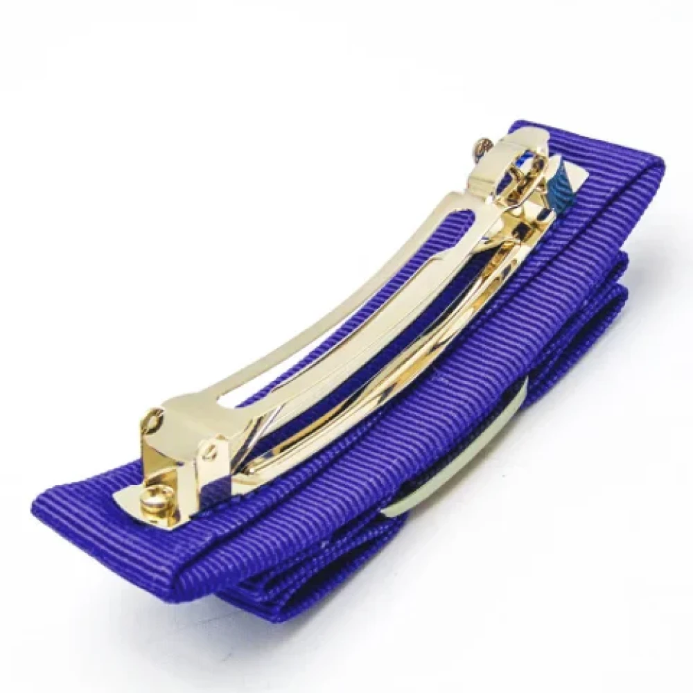 Salvatore Ferragamo Pre-owned Cotton hair-accessories Blue Dames
