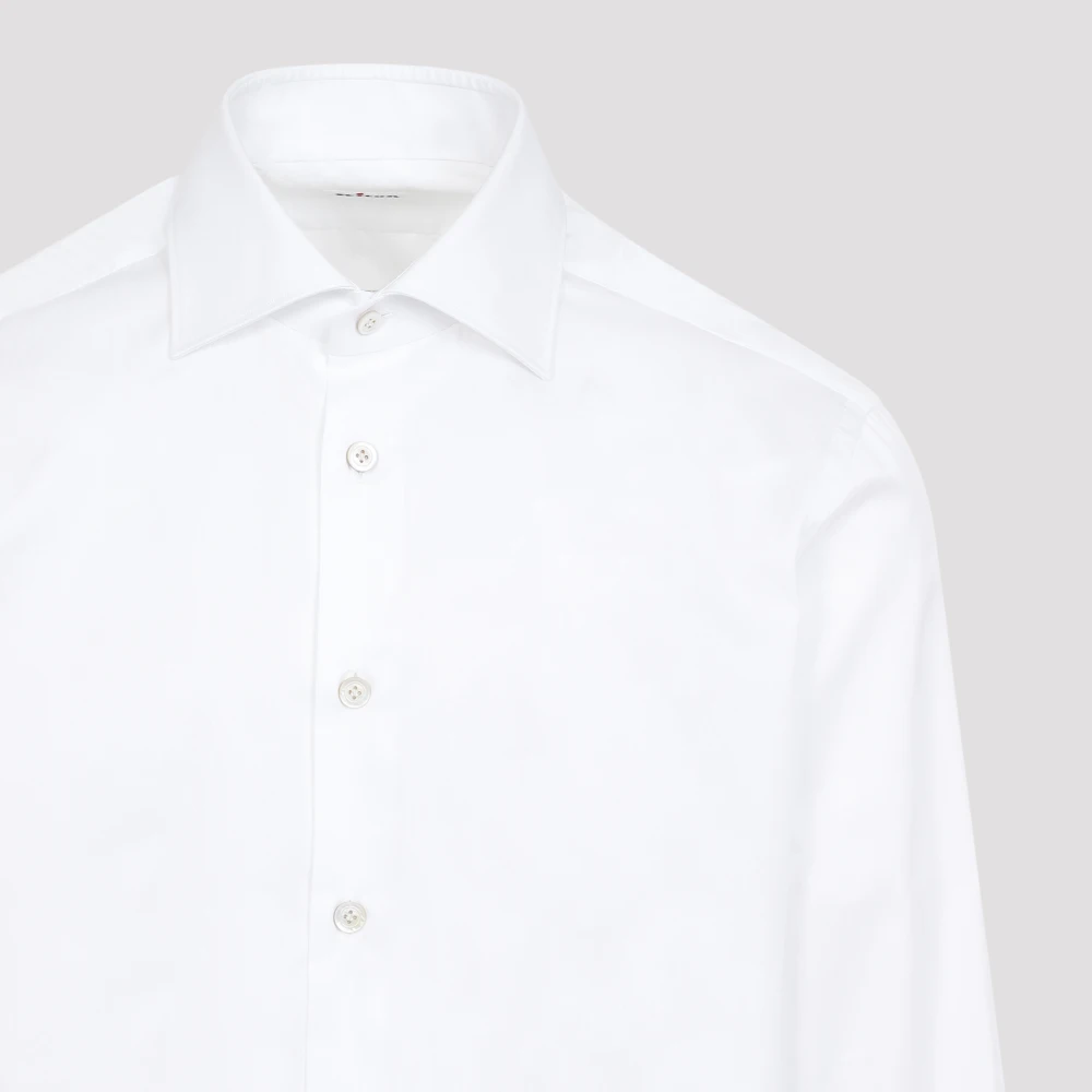 Kiton Witte Shirts voor Mannen Aw24 White Heren