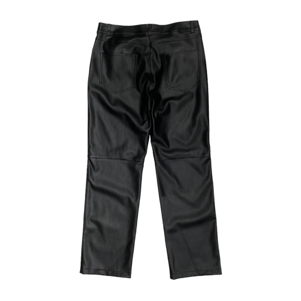 Max Mara Women's Black Straight Trousers,, Stylish Trousers Medium