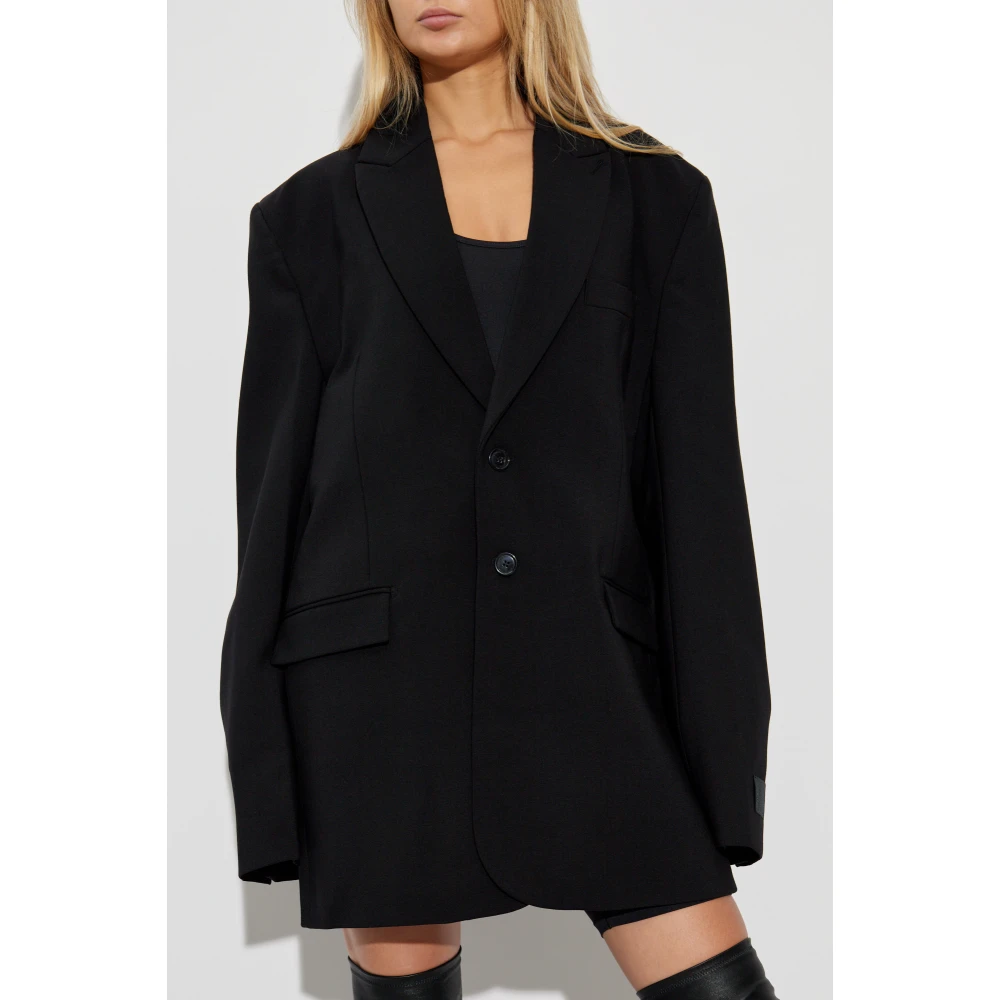 Vetements Wollen Blazer Black Dames