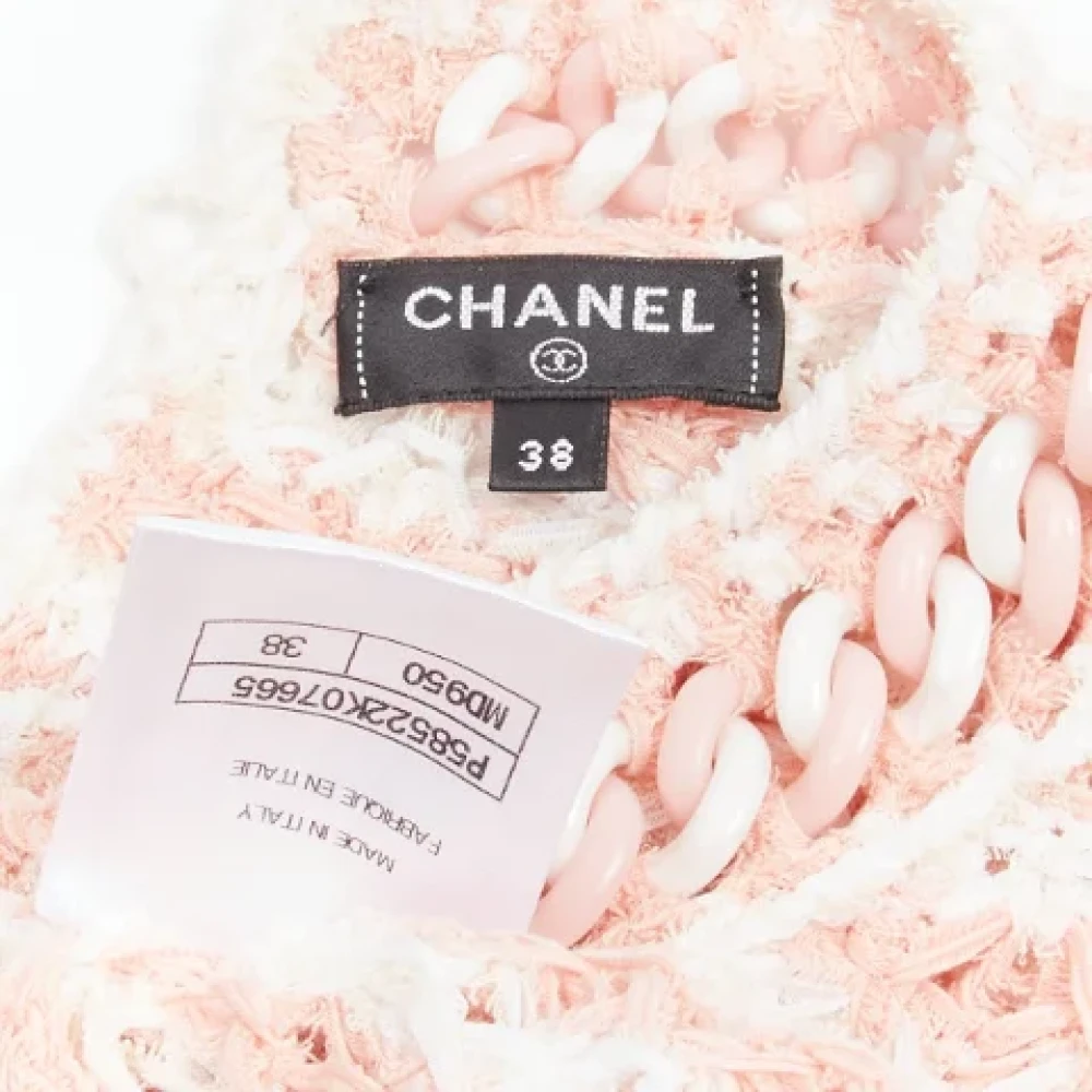 Chanel Vintage Pre-owned Cotton dresses Pink Dames