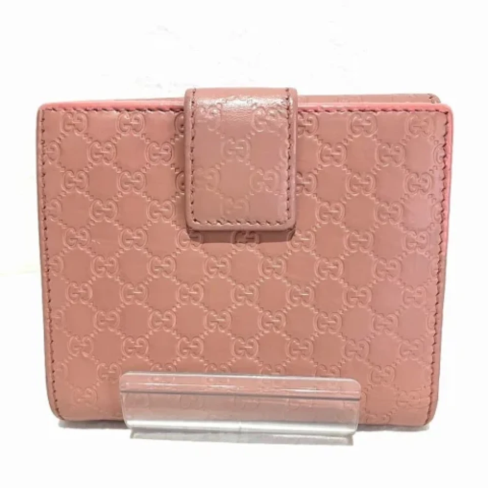 Gucci Vintage Pre-owned Leather wallets Pink Dames