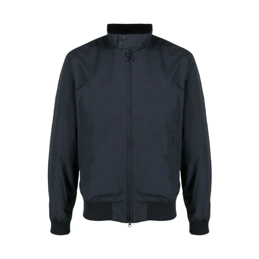 Barbour Geborduurd Logo Rits Outerwear Black Heren