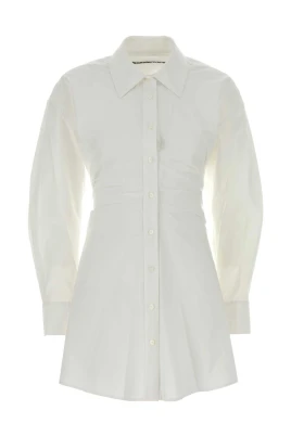 Stretch Cotton Zip Skjortklänning