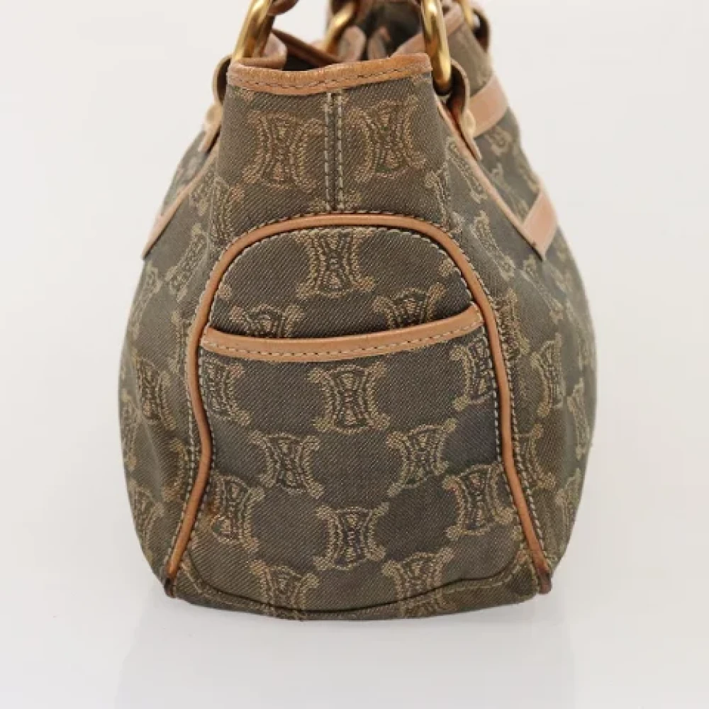 Celine Vintage Pre-owned Canvas handbags Blue Dames