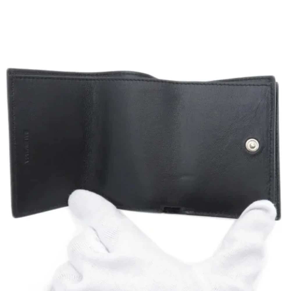 Balenciaga Vintage Pre-owned Leather wallets Black Dames