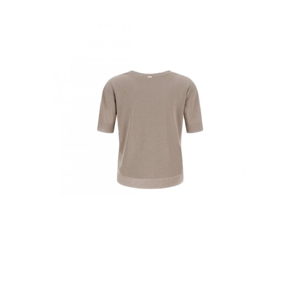 Herno Lyocell T-shirt Beige Dames